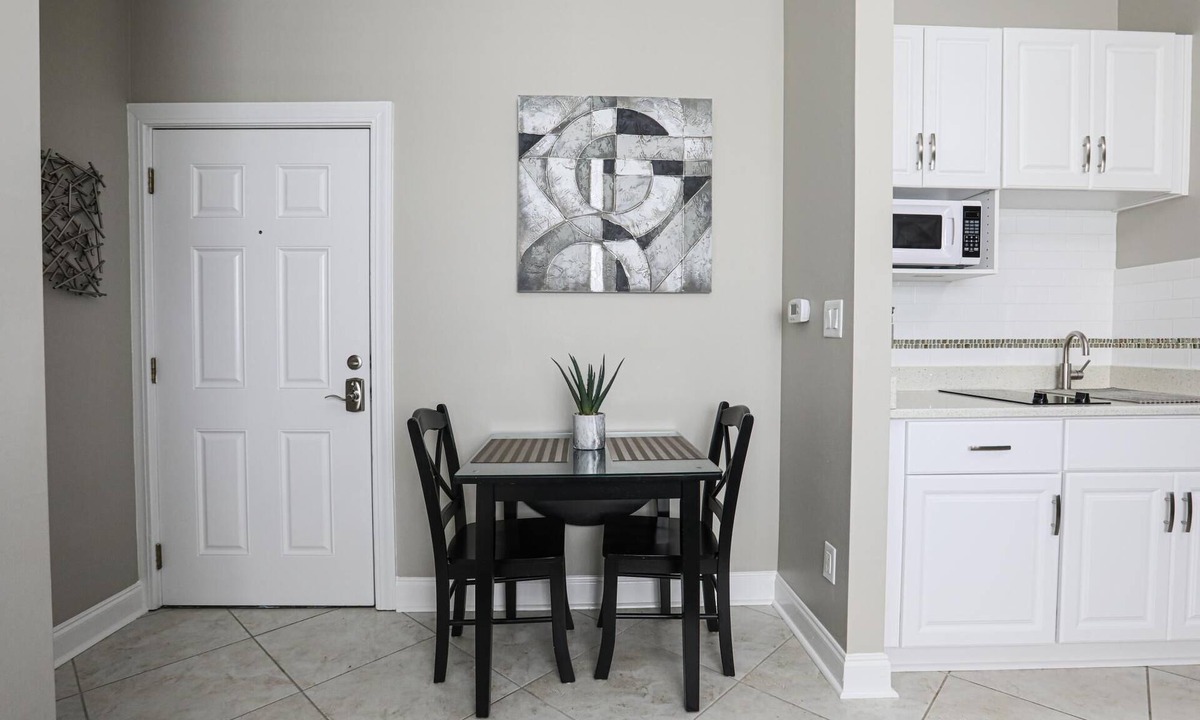 Carolina Forest Apartment | Modern Gray Studio Steps to Pool Myrtle Beach SC