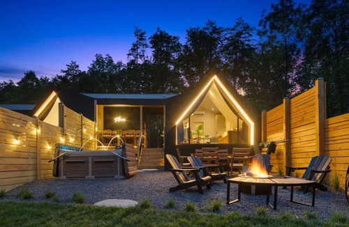 Berkeley Springs Cabin | A-Frame Collection | 3 Hot Tubs, Sleeps 10
