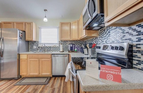 Northeast Colorado Springs House | Antler Lodge | Enjoy games and BBQ in the backyard