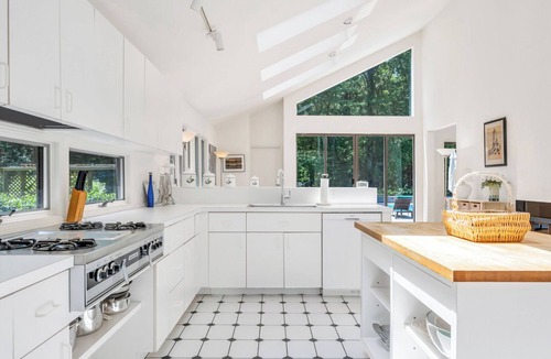 Northwest Harbor House | Bright & Modern East Hampton Retreat with Private Pool and Lush Yard