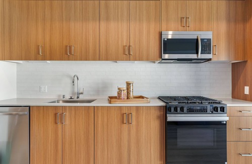 Civic Core Apartment | Chic Interiors + Rooftop Amenities | Pool, Spa, Fitness | Little Italy | Ancora