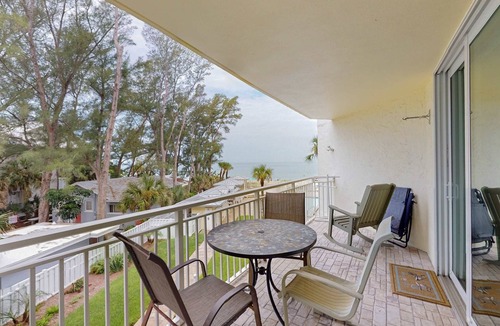 Indian Rocks Beach Condo | Gulf front steps to the beach snowbird and family friendly pool AC and WIFI