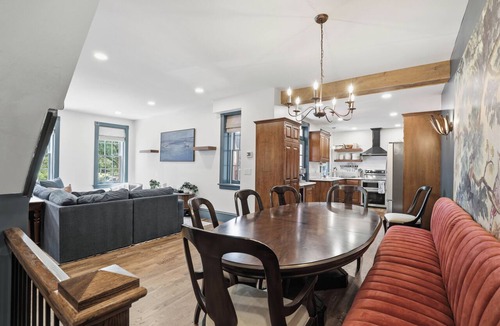Lancaster House | Historic 8-Bedroom Retreat with Hot Tub for Large Groups!