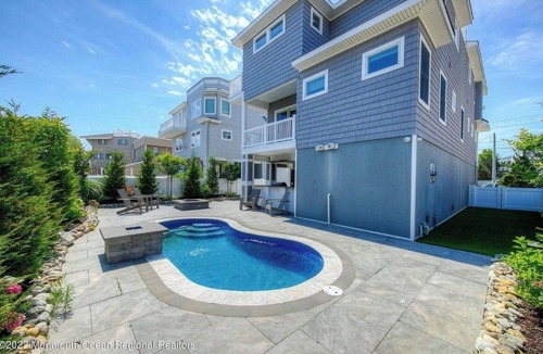 Harvey Cedars House | Immaculate Pool/Elevator 5 bedroom, 4 bath home w/outdoor living space/fire pit