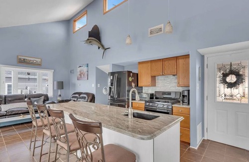 Beach Haven West House | Lagoon-front home just minutes from the beach!