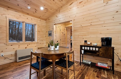 Town of Webb Cabin | Modern ADK Cabin with Outdoor Sauna in Old Forge