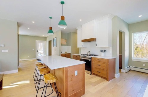 Carrabassett Valley House | Mountain escape with a hot tub, game room, four bedrooms, & gas fireplace