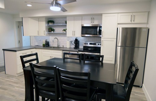 Orem Apartment | Natures Best Modern - Amazing GETAWAY, 2- Person LED Shower, 75" TV, King Bed