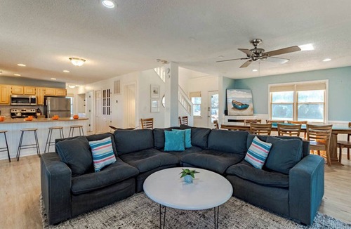 Carolina Dunes House | Pet-friendly oceanside home ocean & sound views, pool, hot tub, rec room & more