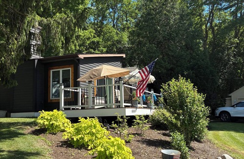 Livonia Cabin | Please, enjoy this inviting & soothing restored horse barn, “A Touch of Gray”.