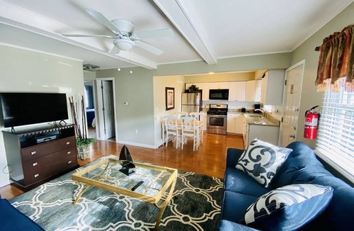 Ortley Beach Apartment | PREMIER HOST-2BR SEASIDE PARK SUITE#3, One Short Block to Beach, Kit, Liv Room