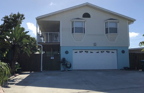 Port Canaveral House | Private Beach House Oasis! Heated Pool, Tiki hut, Ocean few houses away