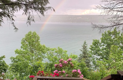 Rock Stream Cottage | Secluded Rustic Seasonal Seneca Lake Cottage Overlooking the Lake