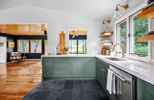 Omena Cottage | Stillwater | Lakefront Cottage on Mougey Lake | Kayaks, firpit, chefs kitchen