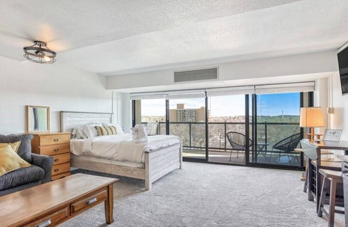 Central Colorado Springs Apartment | Studio Balcony, Citywalk Downtown Lofts CO Springs
