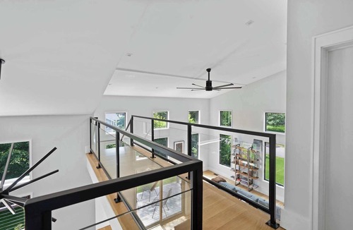 Southold House | Sunset Perch, Modern Southold Home with Rooftop Deck and Heated Pool