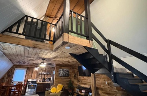 Perrysville House | The Rustic Triangle A-Frame with Hot Tub