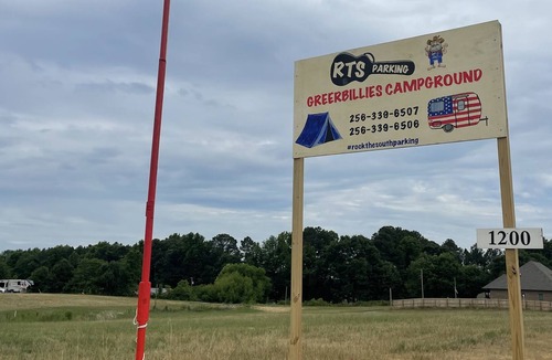 Cullman RV Rental | Walk to Rock The South Tent Camping at Greerbillies Campground