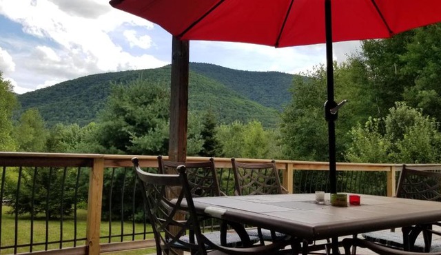 Amazing Views! Hunter Mt 5 Bedroom Home! Best location surrounded by beautiful Mt views! Enjoy Lakes, Ski Slopes & Firepit under Stars!