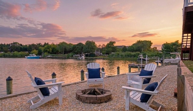 Cedar Point Cove - Waterfront Escape with Private Dock and Peconic Bay Views