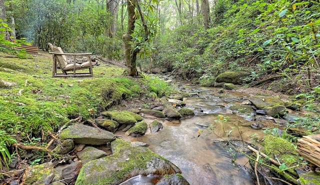 Creekside Hideaway: Private ,Sky Valley – Golf & Clubhouse very close