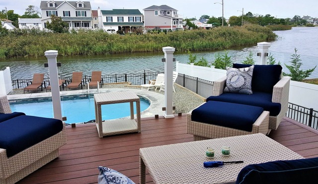 Custom Lakefront Beach House with HEATED POOL!
