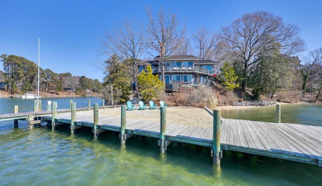 Deep Water Dock & Private Beach! Irvington Home