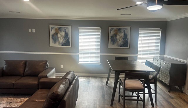 Elevated three master suites with jet tub, large kitchen, full of amenities