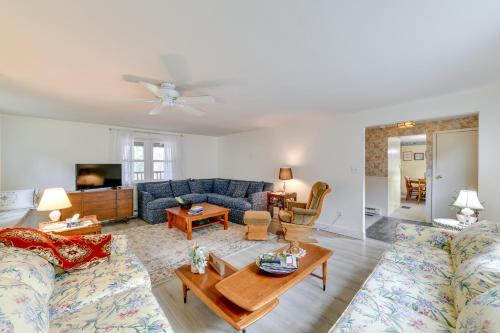 Fire Pit & On-Site Pond: Wooded Walton Home!