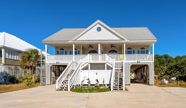Gulf-Front Community Duplex across from the beach