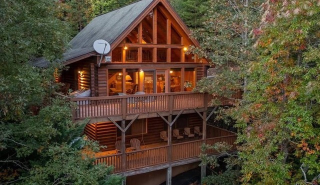 Log Cabin - Mountain views - Hot Tub - Fire Pit