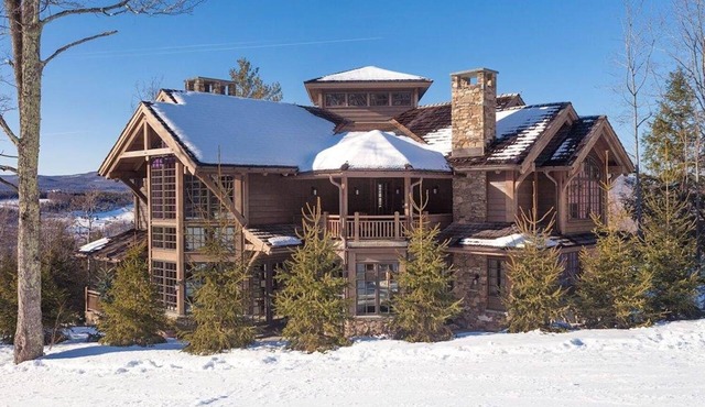 Luxurious ski in/out, 3-story chalet directly on the slopes of Windham Mountain
