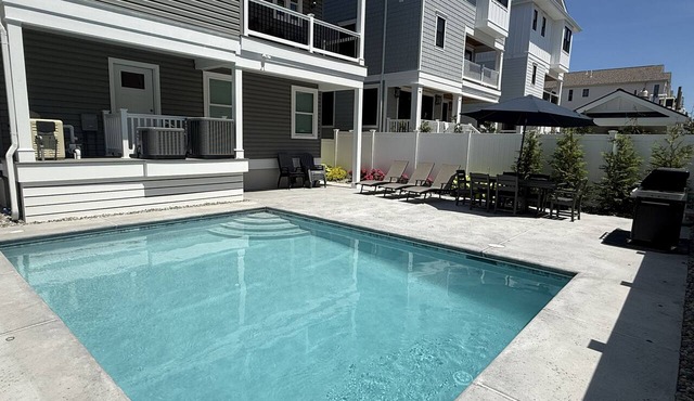 Newly built 6BR5.5BA Beachblock 150ft to beach private pool oceanview 5 Kingbed