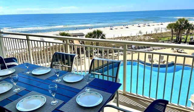 Palacio 203 BeachFront!Great Amenities &Decor!BestView 2Pools!Pickleball Hot Tub