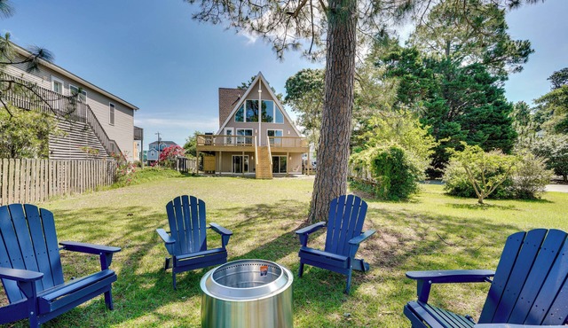 Private Dock & Beach Access: Outer Banks Area Home