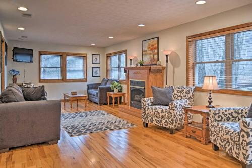 Riverfront Elkins Home w/Fireplace & Deck!