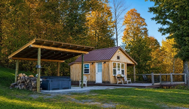 Romantic Private Cabin Getaway with Hot Tub and Scenic Views