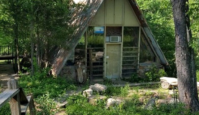Rustic A-Frame Cabin in the Lush Woodlands of Grubville, Missouri