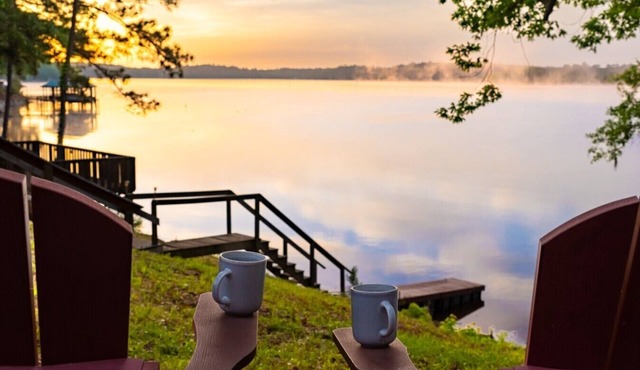 Rustic Cedar Waterfront Cabin 7 on Toledo Bend