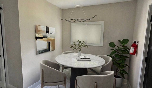 Sleek&Serene:Fully Furnished Home w/Freestanding Tub, Marble Tile & Cozy Lounge