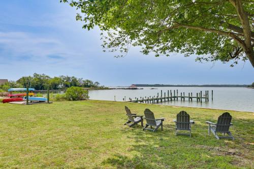 Waterfront Home with Large Yard, Dock & Bay View