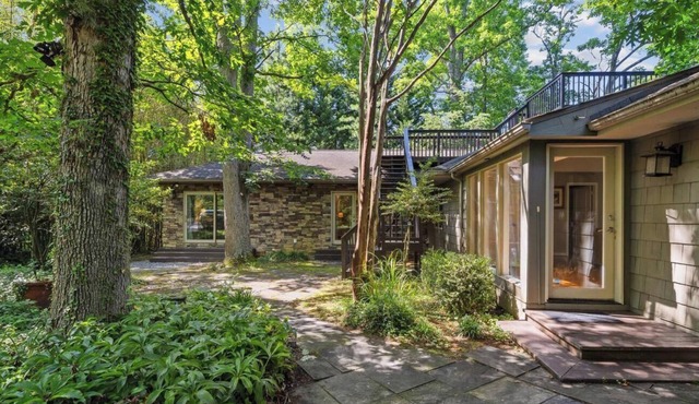 Waterfront mid-century home