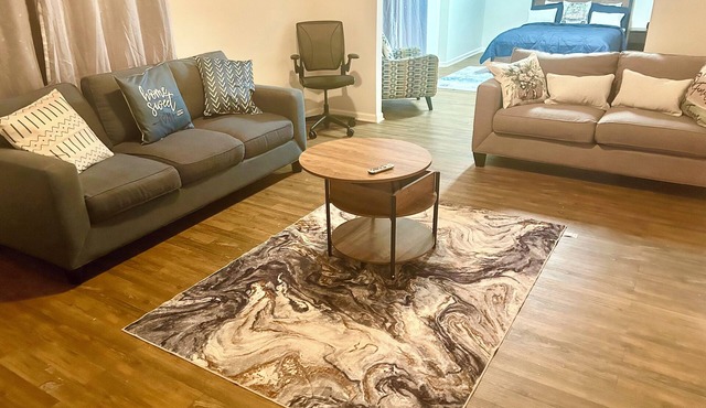 Welcome to your cozy full-studio basement suite offers comfort and privacy